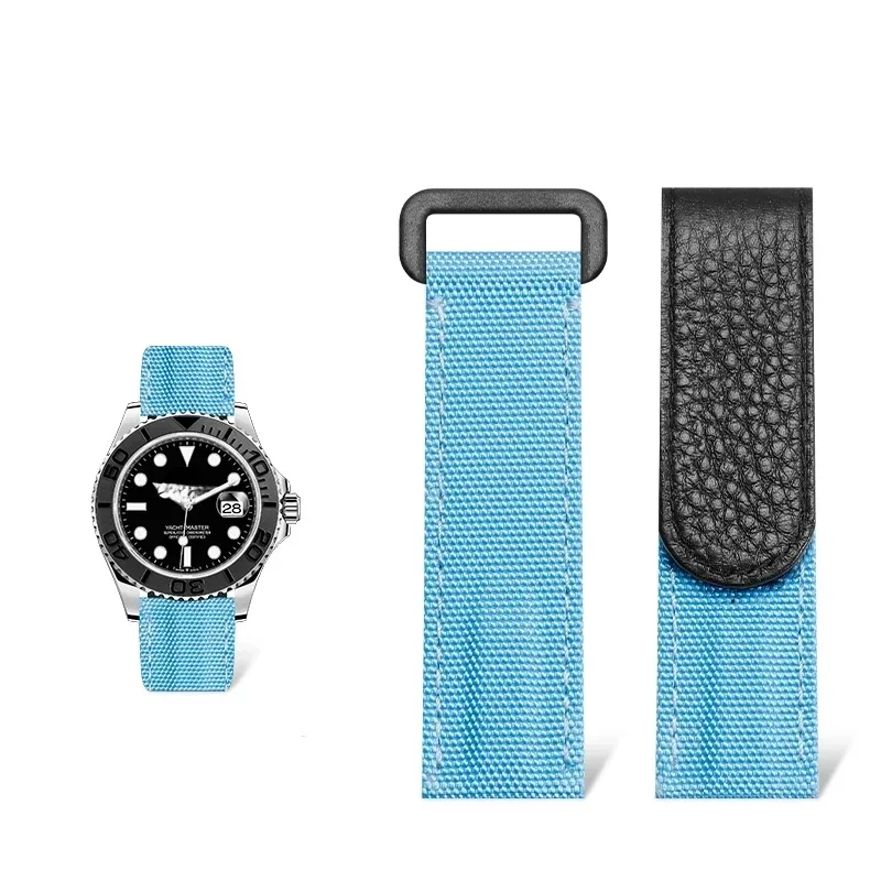 Luxury Watch Omega - 20mm Hook and Loop Fastener Canvas