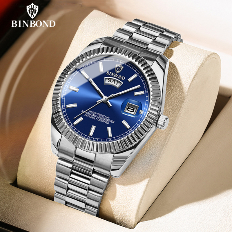 Luxury Watch Omega - BINBOND B7012 Mens Fashion Business Sports