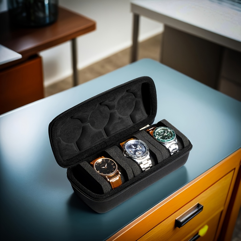 Luxury Watch Case Travel - 1/2 PC Luxury 3-slot Watch Travel