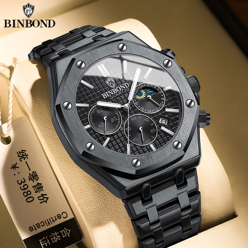 Luxury Watch Omega - BINBOND Quality Men Watch Luxury High
