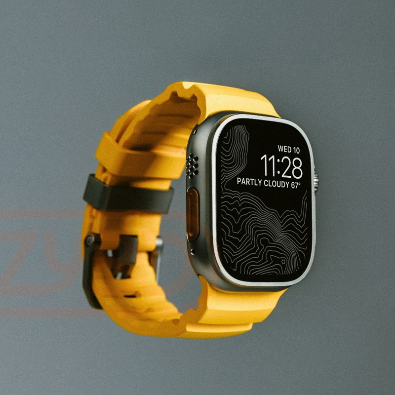 Titanium Sport Watch - Sport Silicone Band For Apple Watch
