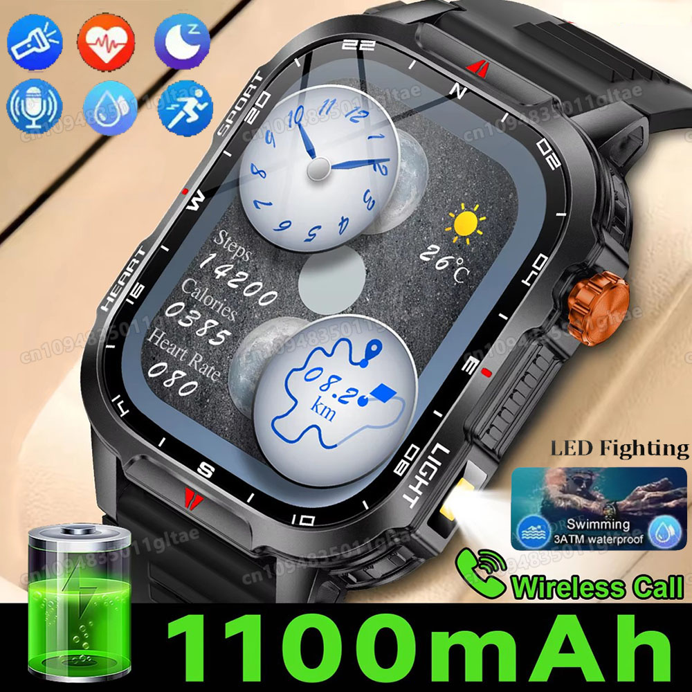 Titanium Sport Watch - Military Outdoor Smart Watch Men’s GPS
