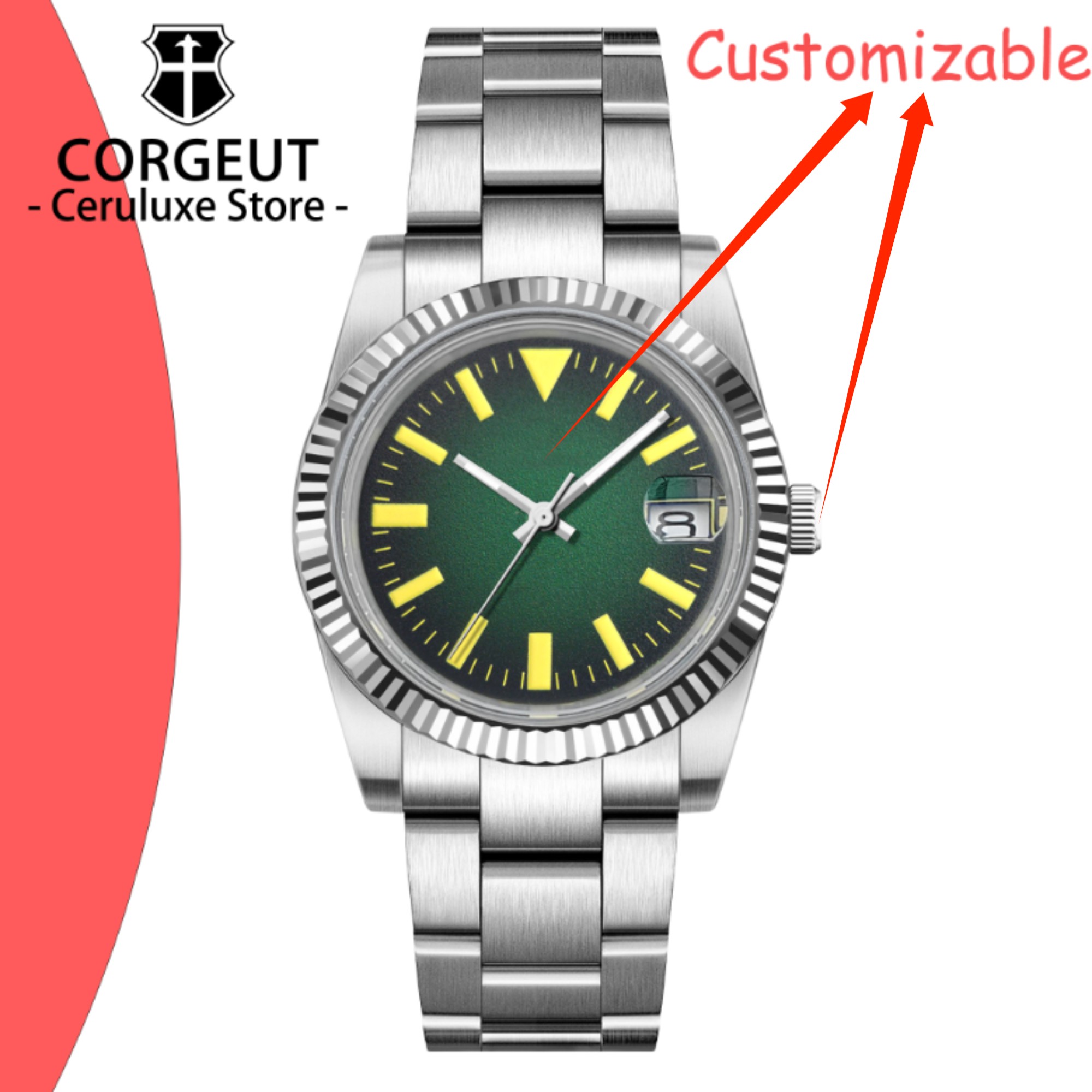 Luxury Watch Logos - Custom Logo 36/39mm New NH35 Automatic