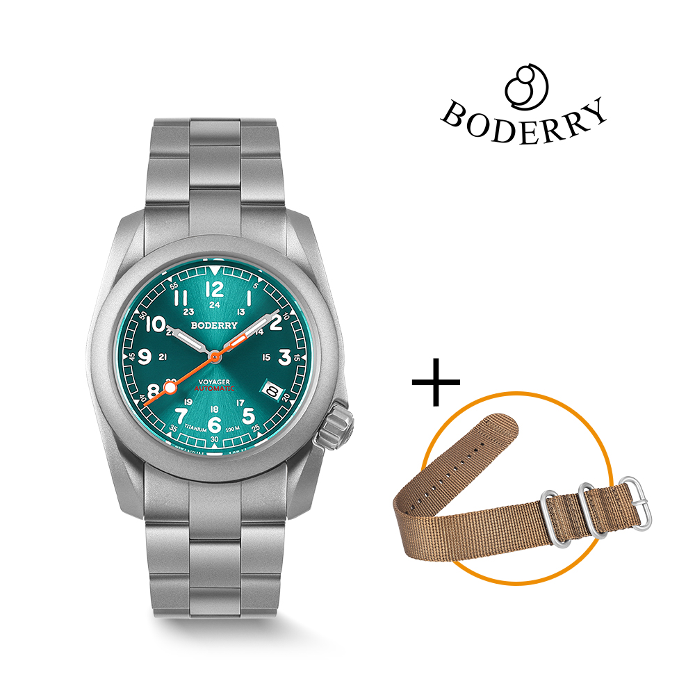 Titanium Sport Watch - Boderry Field Watches Titanium Automatic Dive