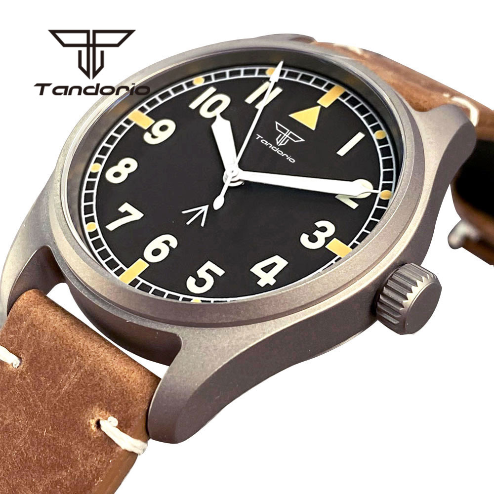 Titanium Sport Watch - Tandorio Titanium NH35A 39mm Automatic Pilot