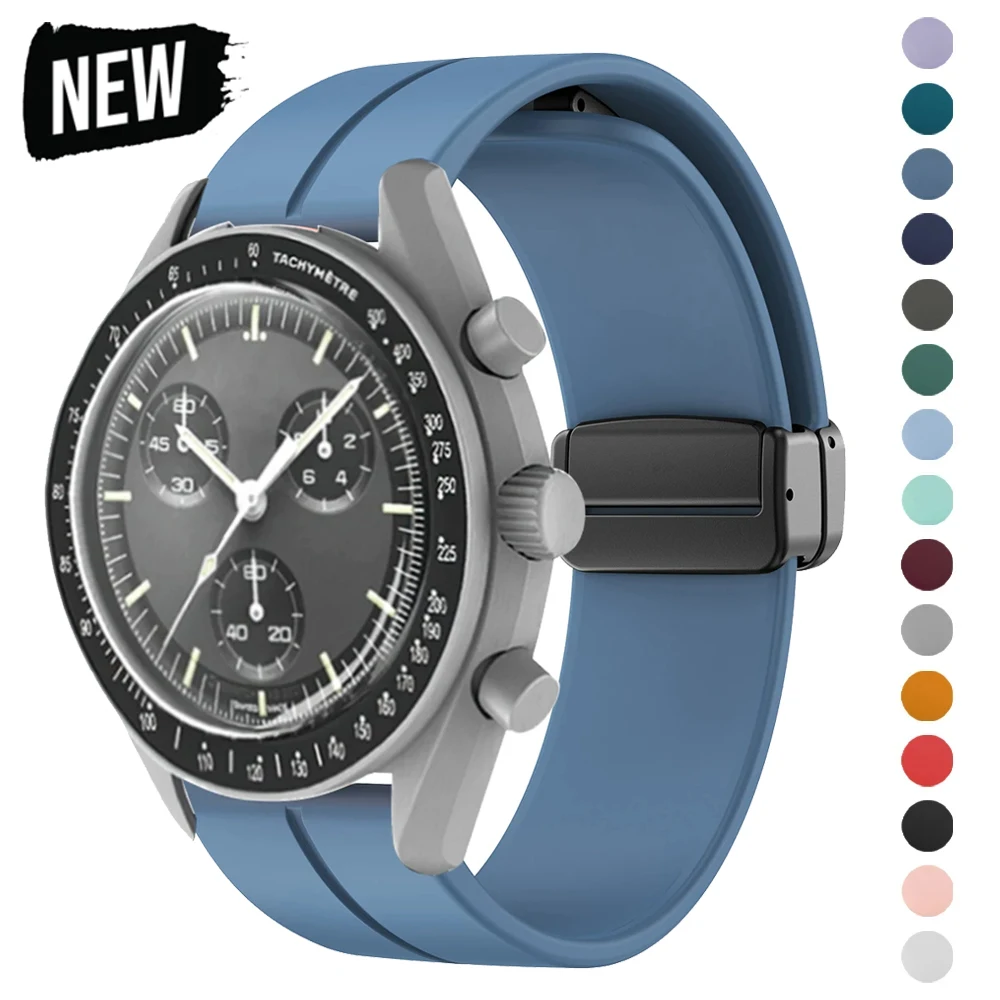 Luxury Watch Omega - Silicone Strap For Omega X Swatch