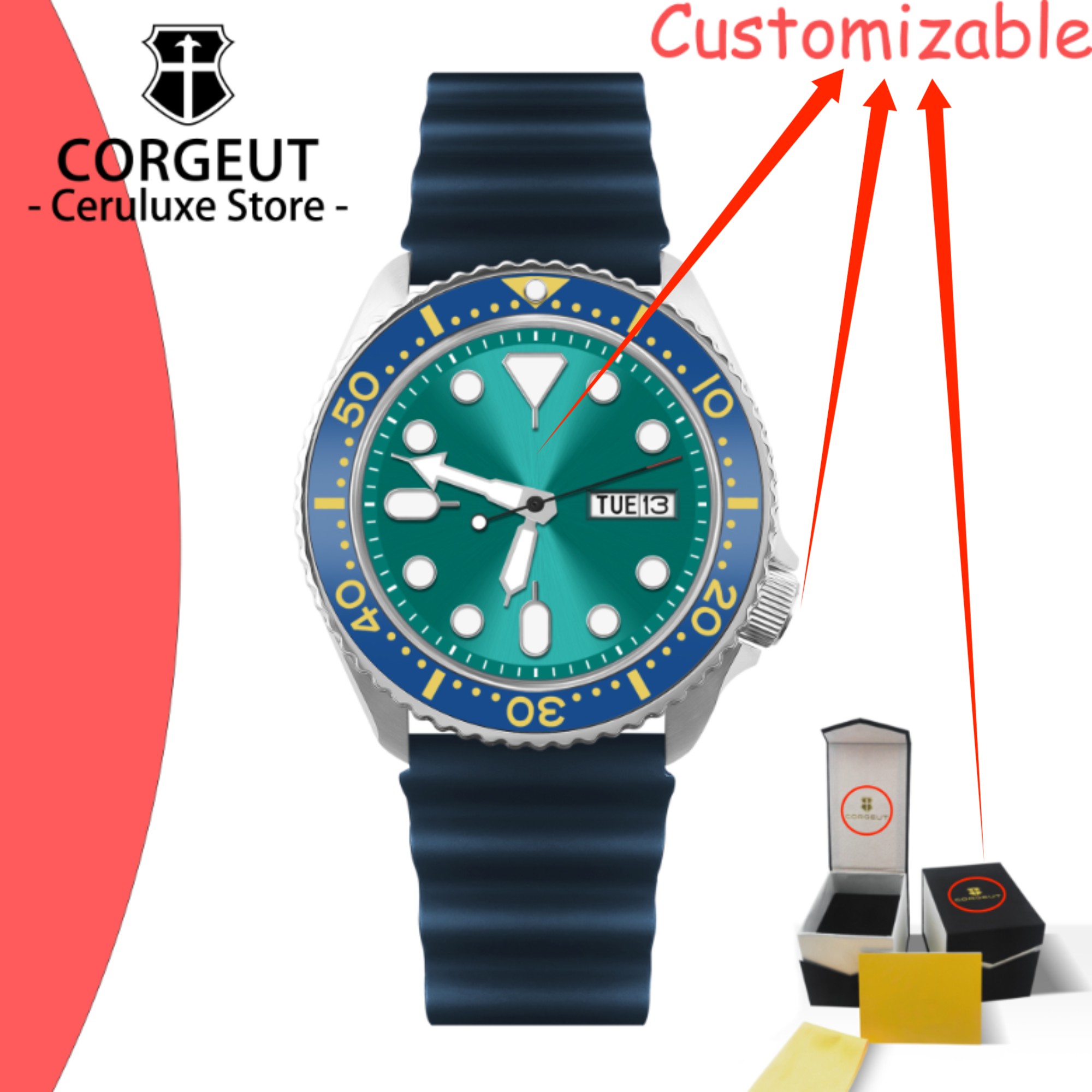 CUSTOM Logo Vintage Diver Watc - Luxury Watch Logos 评论和价格