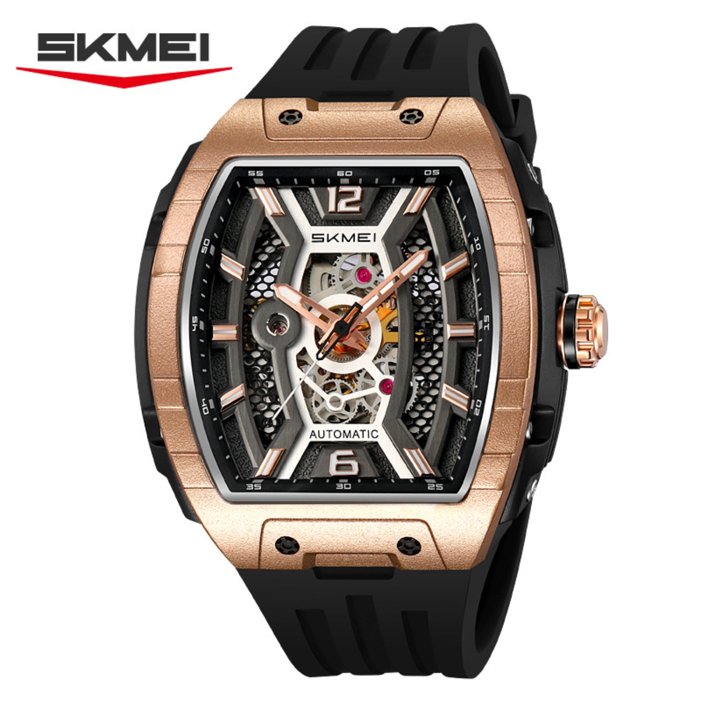 Rose Gold Tonneau Men's Automa - Luxury Watch Case 评论和价格