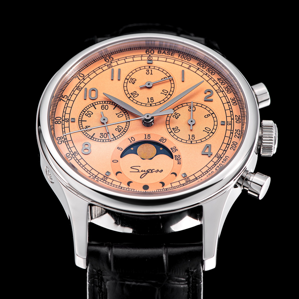 Sugess Watch of Men Chronograp - Moonphase Complication Watch 评论和价格