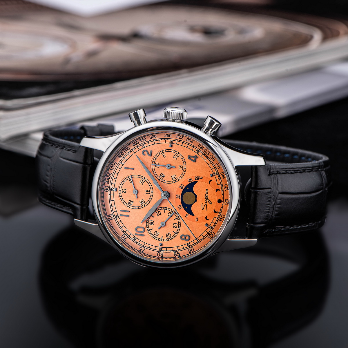 Sugess Watch of Men Chronograp - Moonphase Complication Watch 评论和价格