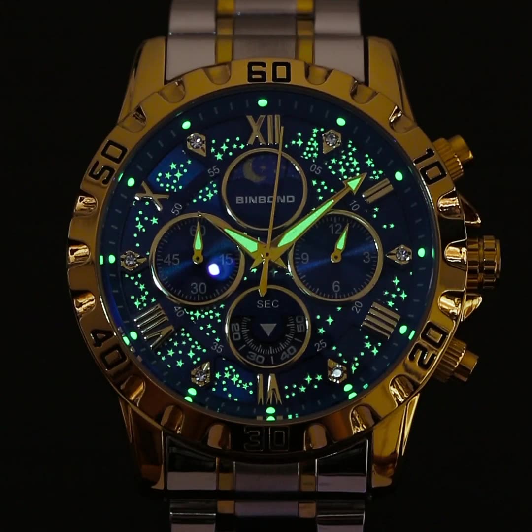 2026 Men Watch Light Luxury Bu - Moonphase Complication Watch 评论和价格