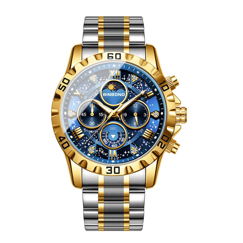 2026 Men Watch Light Luxury Bu - Moonphase Complication Watch 评论和价格