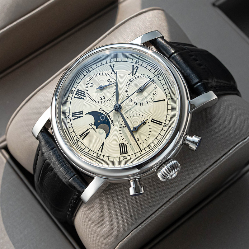 Sugess Mechanical Men Watch Or - Moonphase Complication Watch 评论和价格
