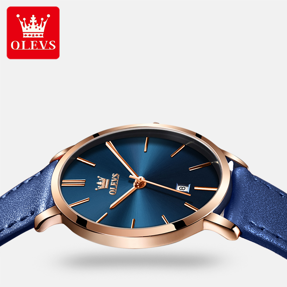 OLEVS Fashion Ultra Thin Women - Luxury Watch With Leather Strap 评论和价格