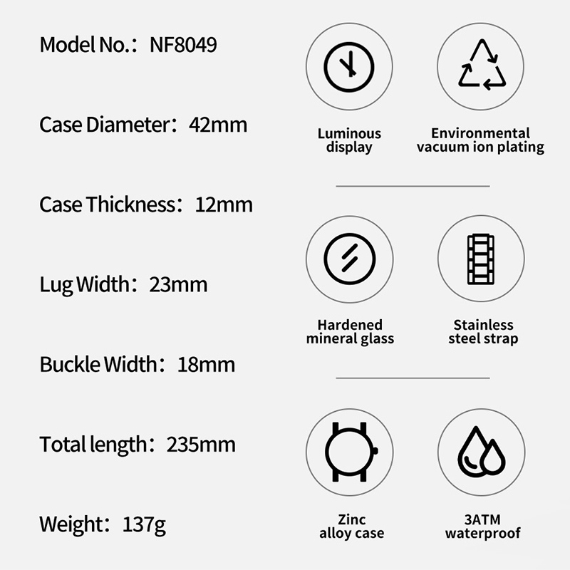 NAVIFORCE Fashion Watch For Me - Luxury Watch Face 评论和价格