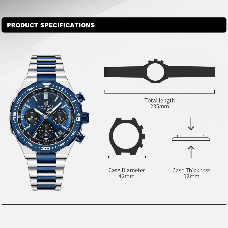 NAVIFORCE Fashion Watch For Me - Luxury Watch Face 评论和价格