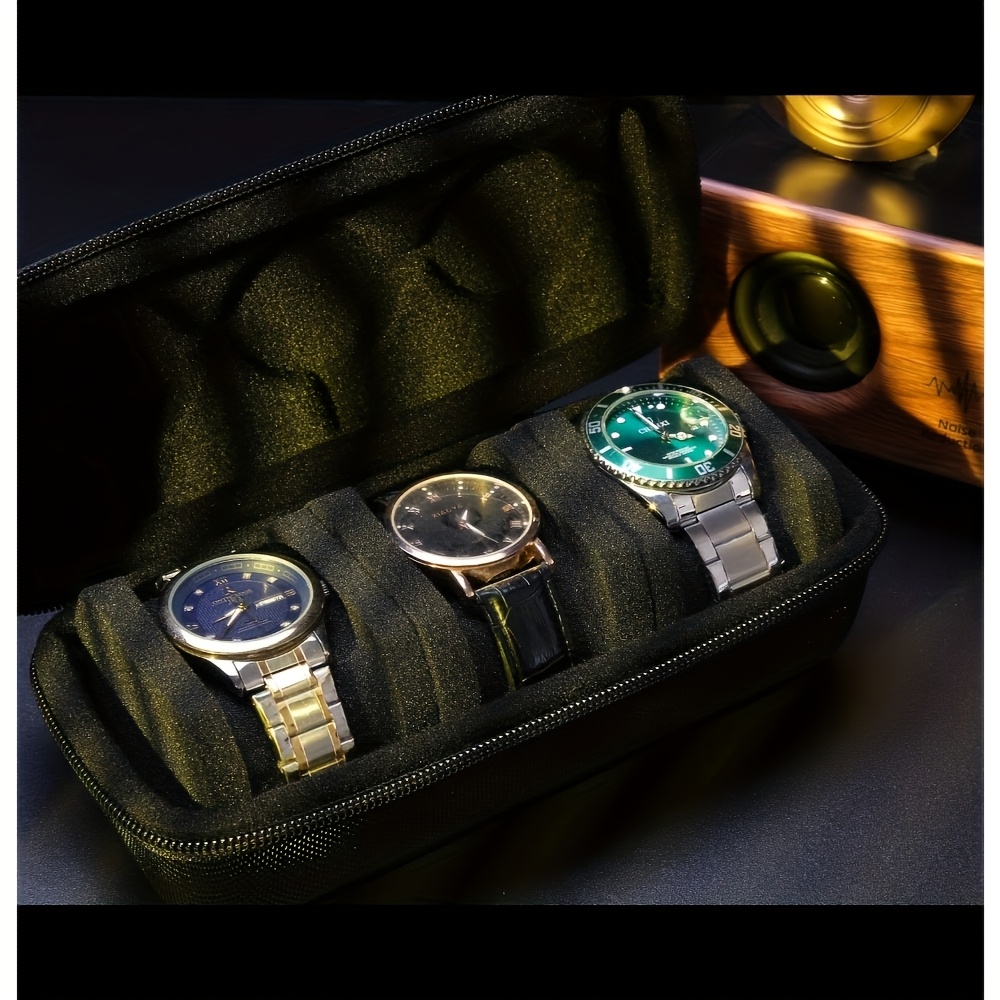 1/2 PC Luxury 3-slot Watch Tra - Luxury Watch Case Travel 评论和价格