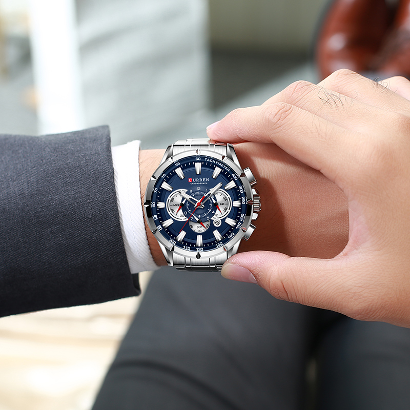 CURREN Wrist Watch Men Waterpr - Luxury Watch Audemars Piguet 评论和价格