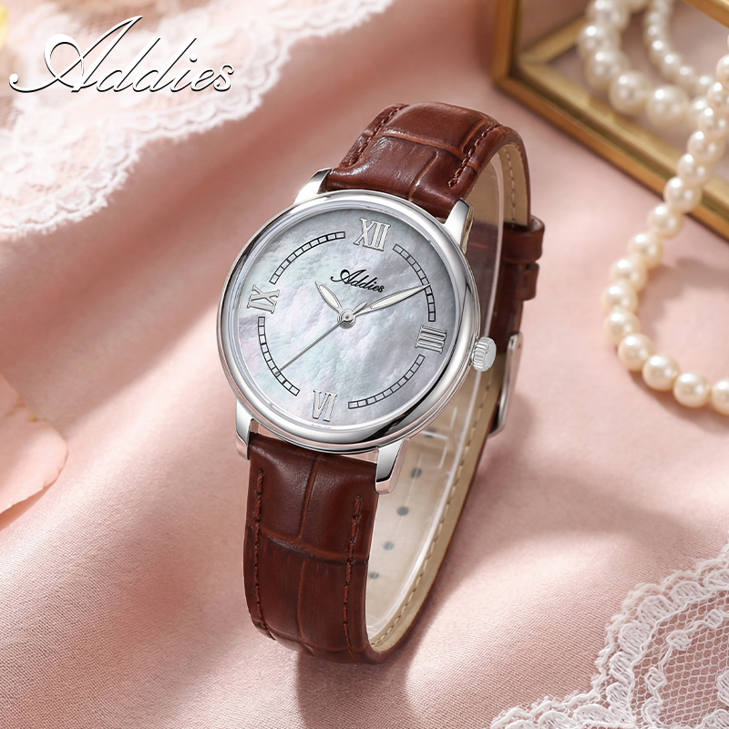 ADDIES Leather Quartz Woman Wa - Luxury Watch Case Travel 评论和价格