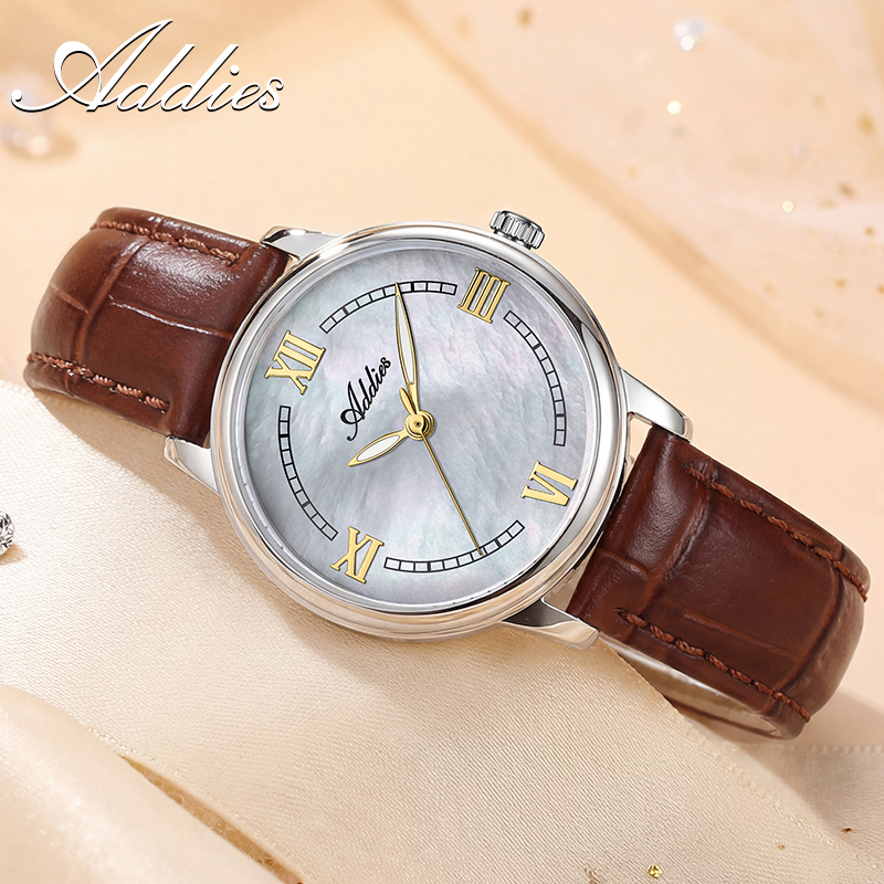 ADDIES Leather Quartz Woman Wa - Luxury Watch Case Travel 评论和价格
