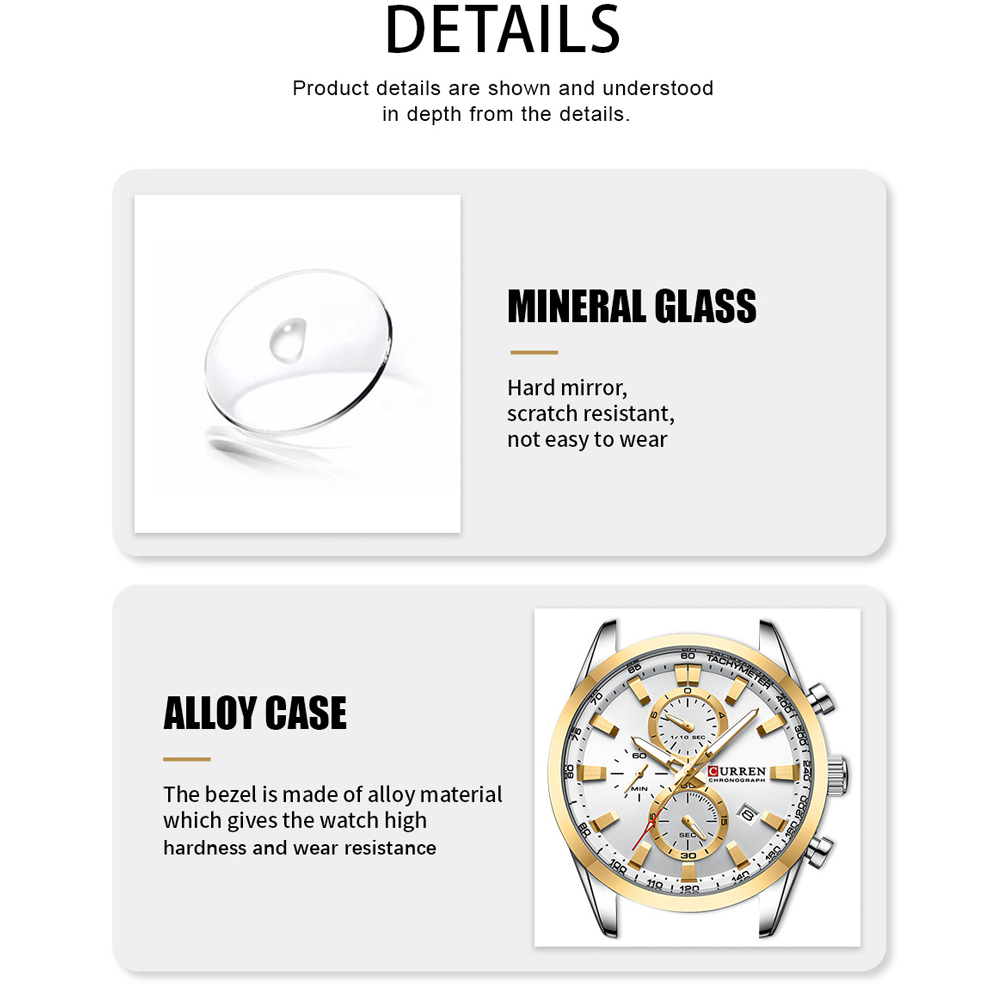 CURREN Luxury Fashion Chronogr - Luxury Watch Audemars Piguet 评论和价格