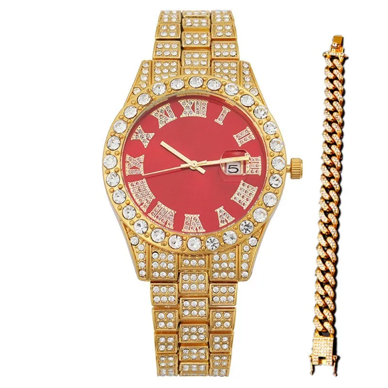 New Gold Color Watch &  Bracel - Luxury Watch Miami 评论和价格