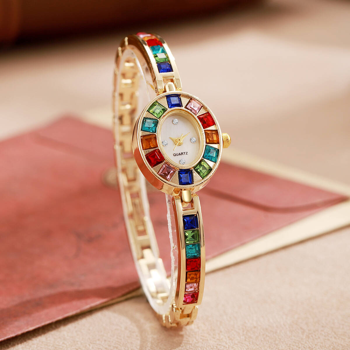 2PCS/Set Luxury Rhinestone Wom - Luxury Watch Case Travel 评论和价格