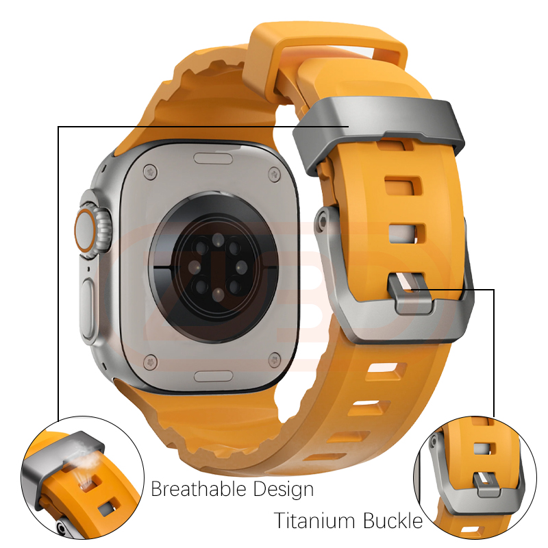 Sport Silicone Band For Apple  - Titanium Sport Watch 评论和价格