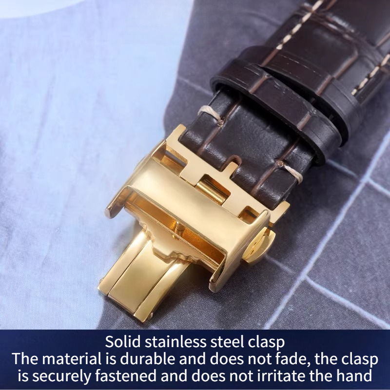 Genuine Leather Watch Strap Fo - Moonphase Complication Watch 评论和价格