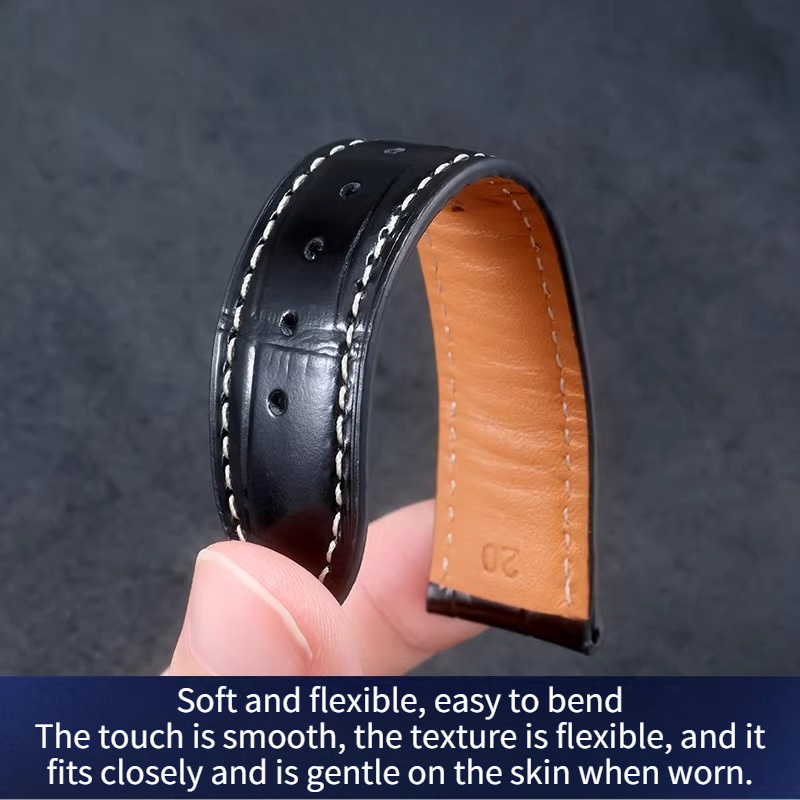 Genuine Leather Watch Strap Fo - Moonphase Complication Watch 评论和价格