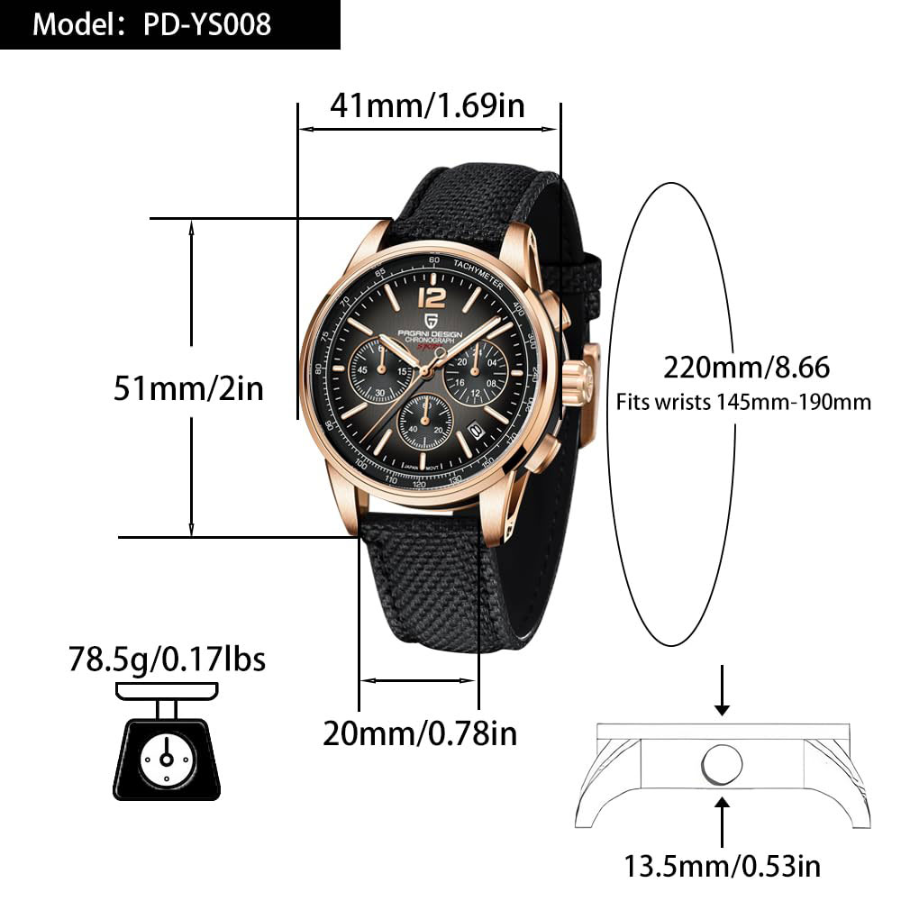 PAGANI DESIGN New Mens Watch 4 - Luxury Watch Logos 评论和价格