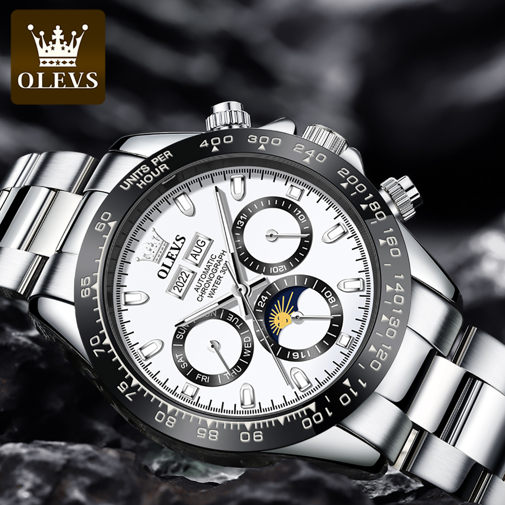OLEVS 6654 Luxury Mens Watch C - Luxury Watch Omega 评论和价格
