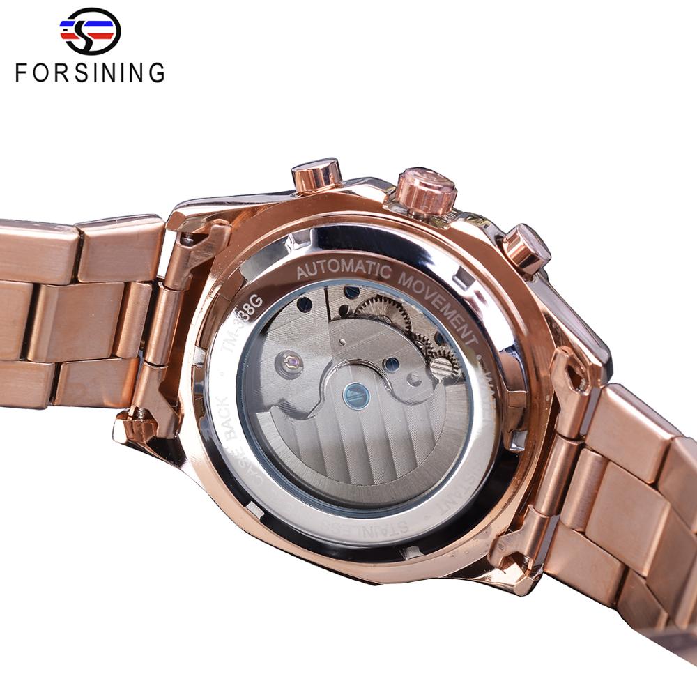 Forsining Brand Mens Mechanica - Moonphase Complication Watch 评论和价格