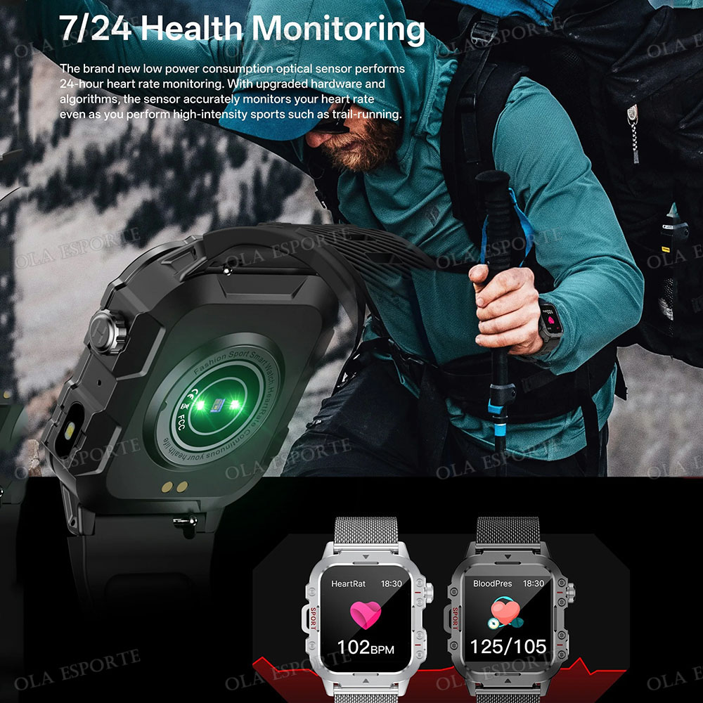 2026 Smartwatch Men Bluetooth  - Titanium Sport Watch 评论和价格