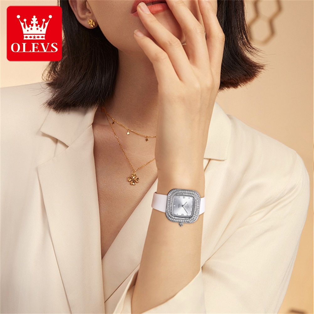 OLEVS 5512 Luxury Elegant Wome - Luxury Watch With Leather Strap 评论和价格