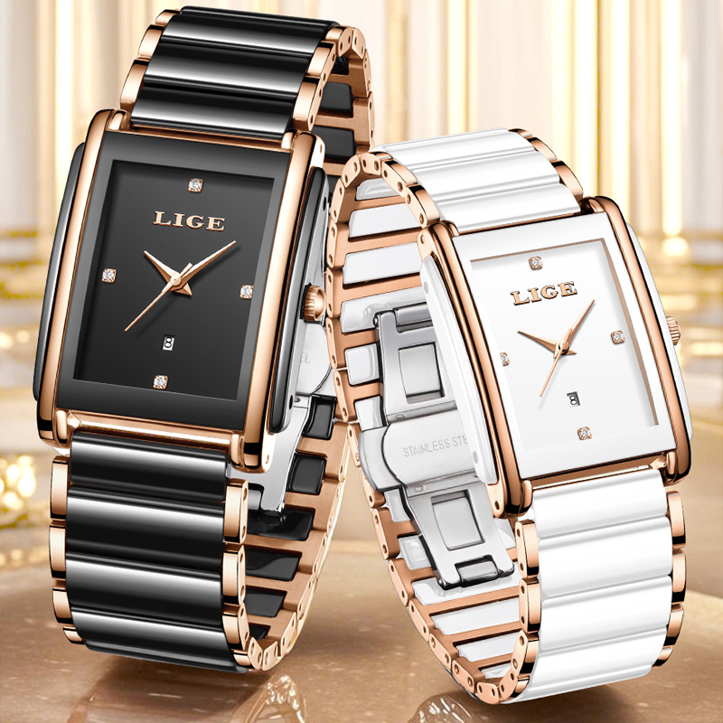LIGE Fashion Elegant Women's W - Luxury Watch Case Travel 评论和价格
