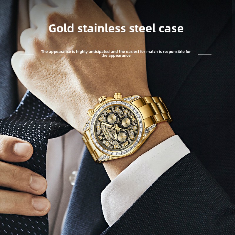 Stainless Steel New Gold Six-H - Moonphase Complication Watch 评论和价格