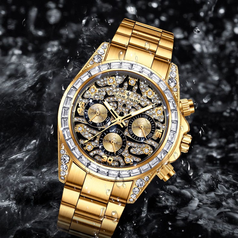 Stainless Steel New Gold Six-H - Moonphase Complication Watch 评论和价格