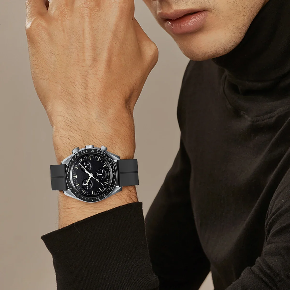 Silicone Strap For Omega X Swa - Luxury Watch Omega 评论和价格